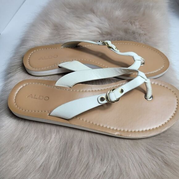 Aldo Flip Flop White Women's Sandals - Picture 1 of 4